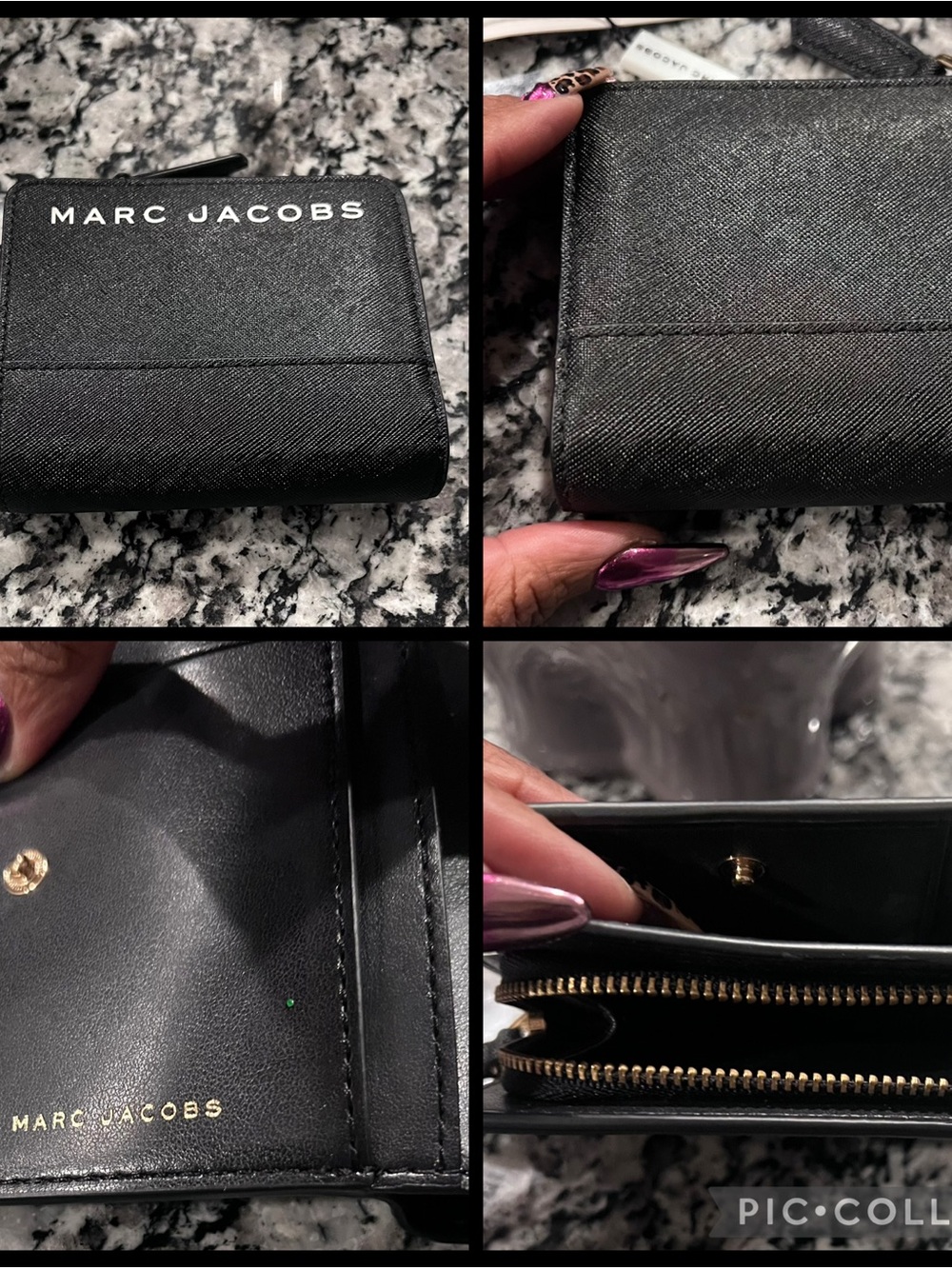 Marc Jacobs & Coach Black Zip Around Wallet and Dooney & Bourke Zip Wallet Haul